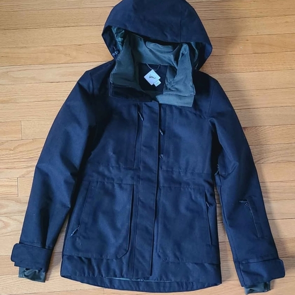 im Jackets & Blazers - Women's Navy Ski Jacket with Hood